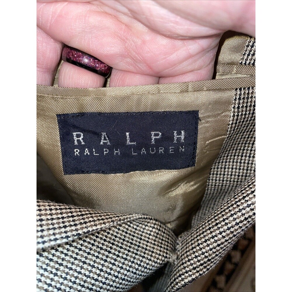 Ralph Ralph Lauren Men’s Dress Blazer Size 44L Gold Business Formal City - Picture 2 of 12